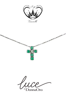 Croce Smeraldi Recarlo Acquista Online COLLANA CON CROCE