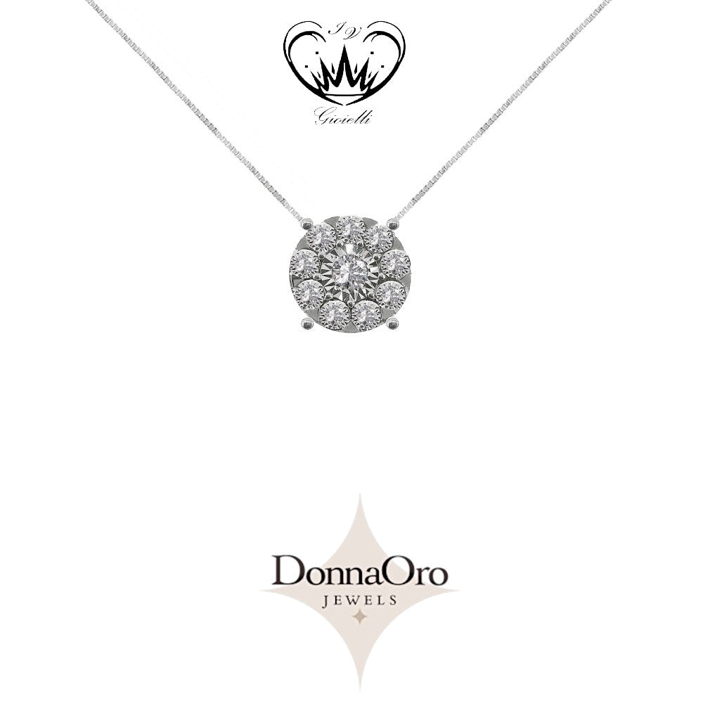 COLLANA PUNTO LUCE FIORE DONNA ORO ct. 0,05 ref.LPF12109.005