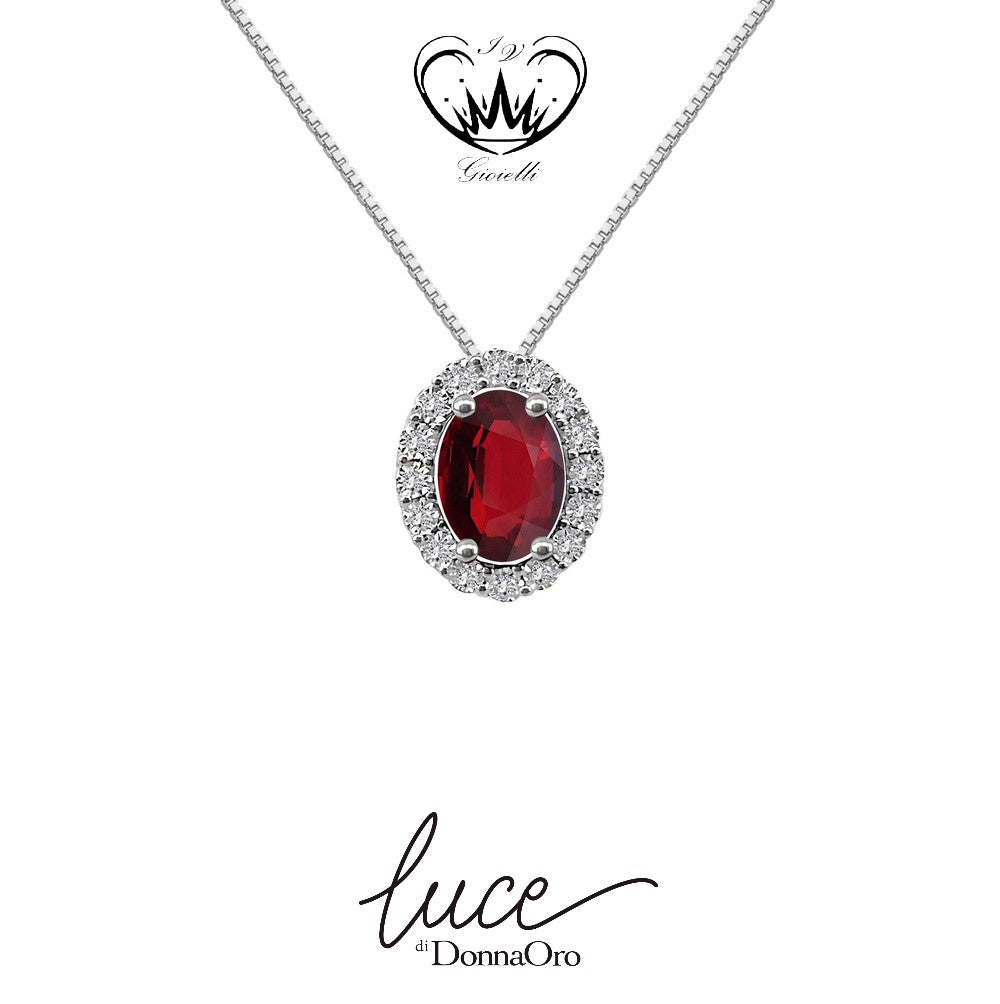 COLLANA CON RUBINI DONNA ORO ref.LPR12078.005