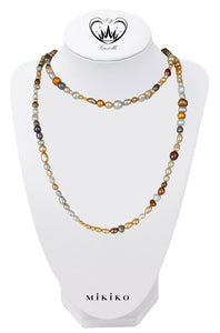 COLLANA FILO PERLE MULTICOLOR MIKIKO REF.MF1800P0FMIX02