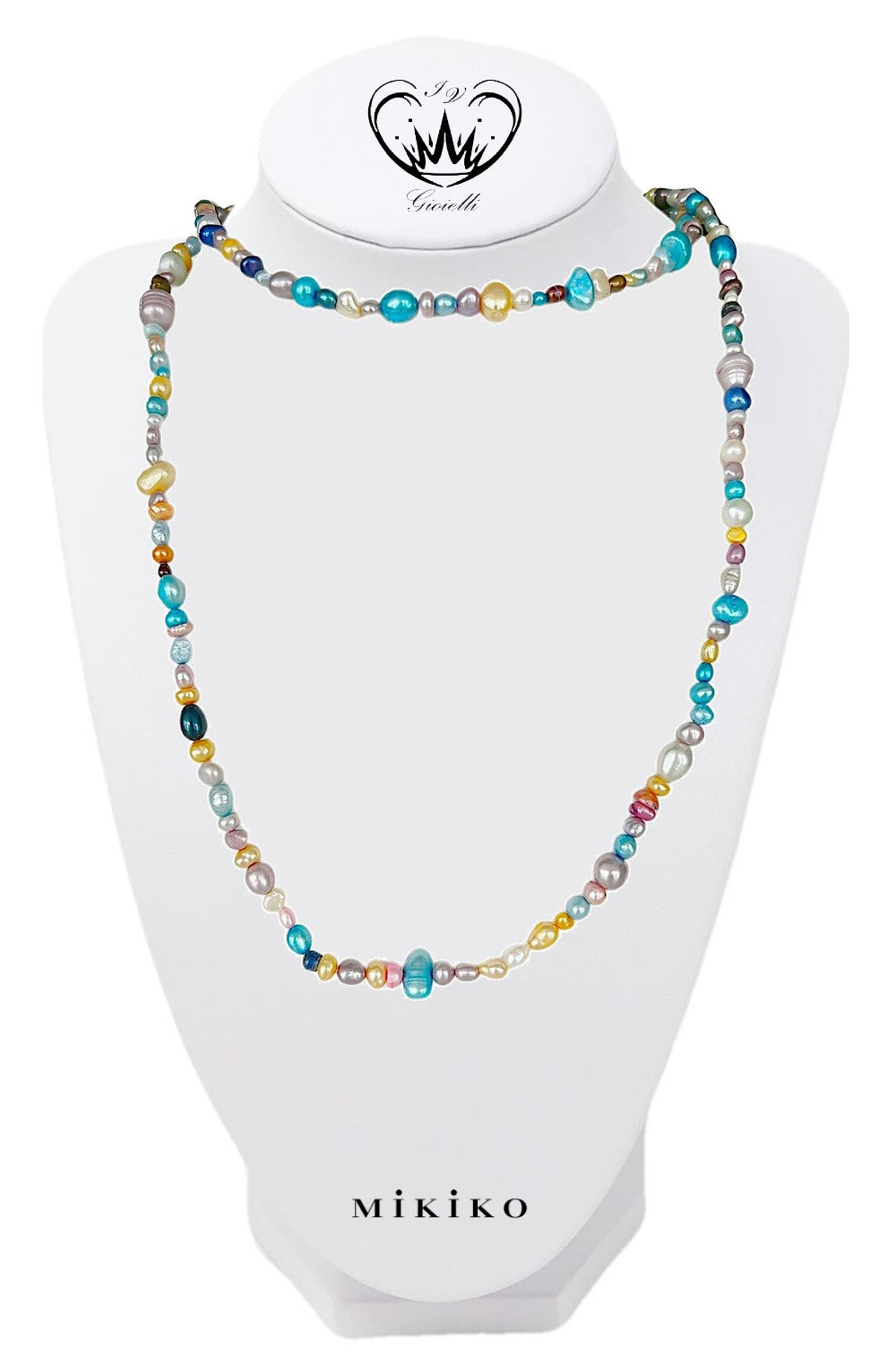 COLLANA FILO PERLE MULTICOLOR MIKIKO REF.MF1800P0FMIX04