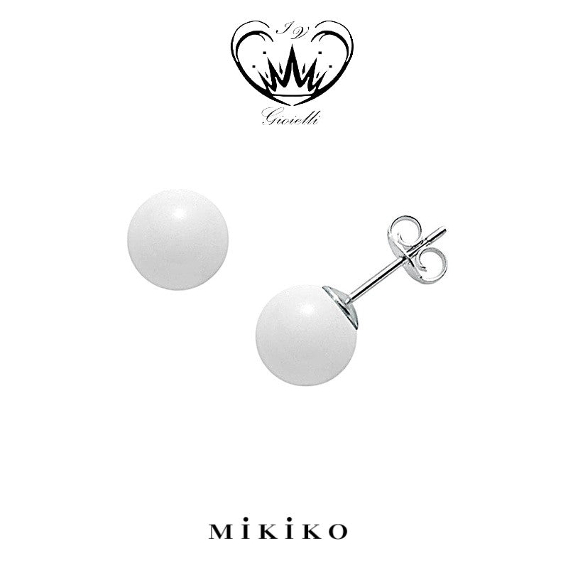 ORECCHINI AGATA BIANCA MIKIKO REF. MO7405A4AGATA00
