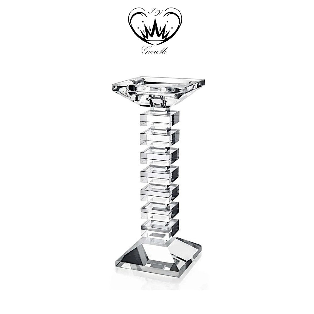 CANDELABRO GIOIELLI IV LINEA TASSELLI IN CRISTALLO h 24,5 CM  ref. MR.CANDTM