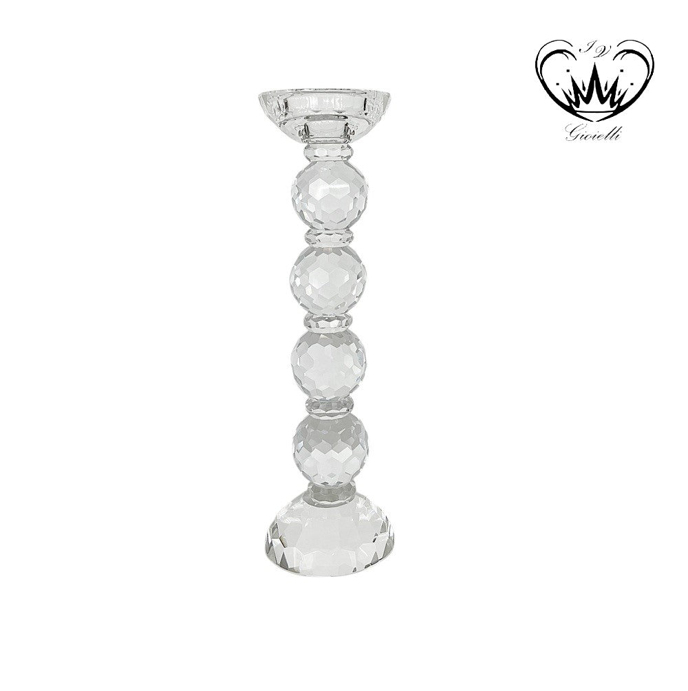 CANDELABRO GIOIELLI IV IN CRISTALLO h 24,5 CM  ref. MR.CHSFERAL
