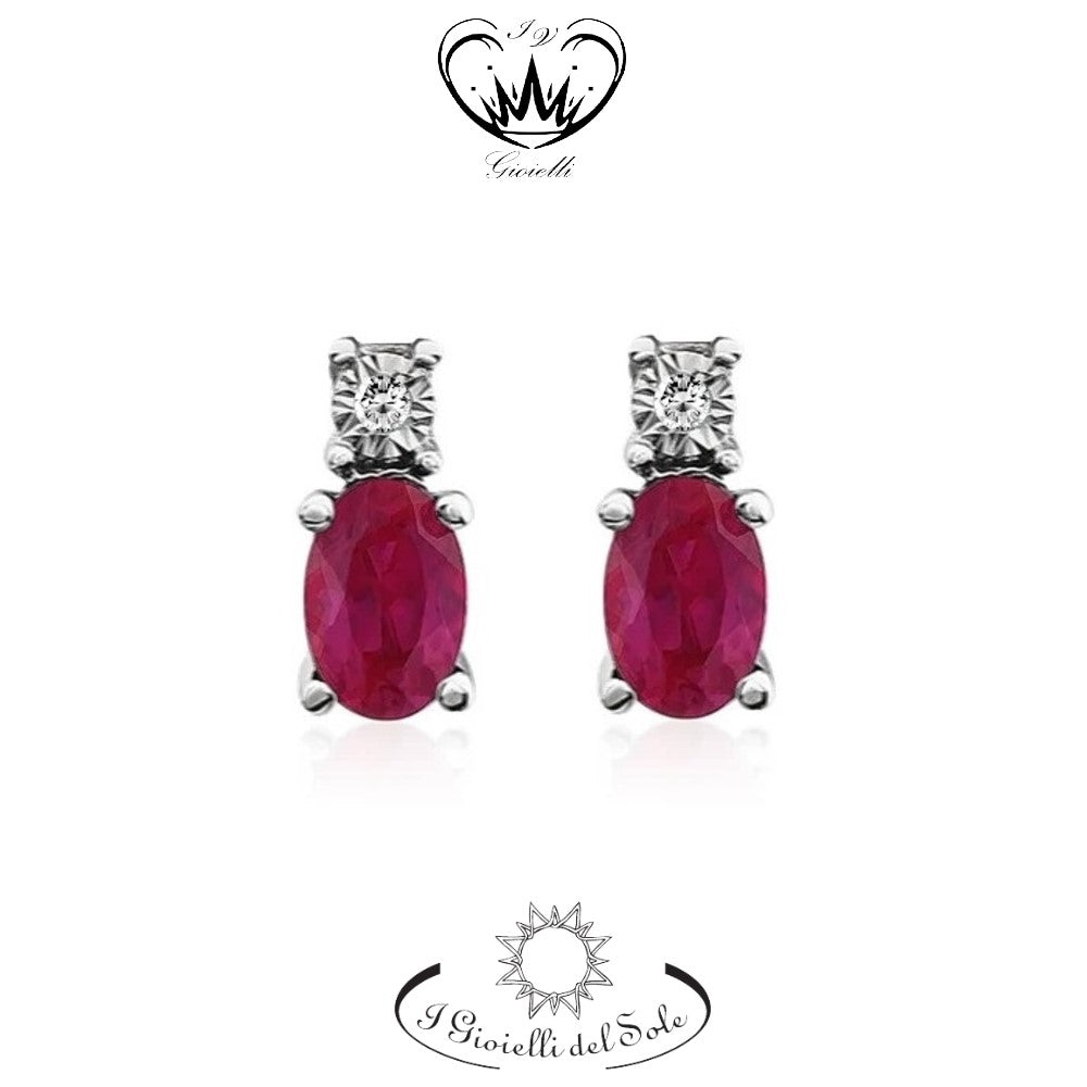 ORECCHINI I GIOIELLI DEL SOLE ORO RUBINI ref. ORC194RB-120