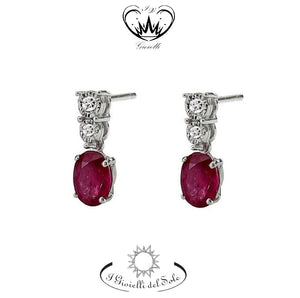ORECCHINI I GIOIELLI DEL SOLE ORO RUBINI ref. ORC229R-006