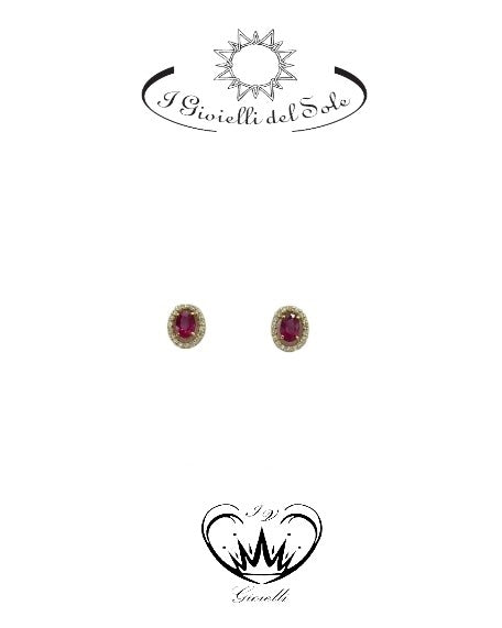 ORECCHINI I GIOIELLI DEL SOLE ORO 18KT RUB ref. ORC300GR-120