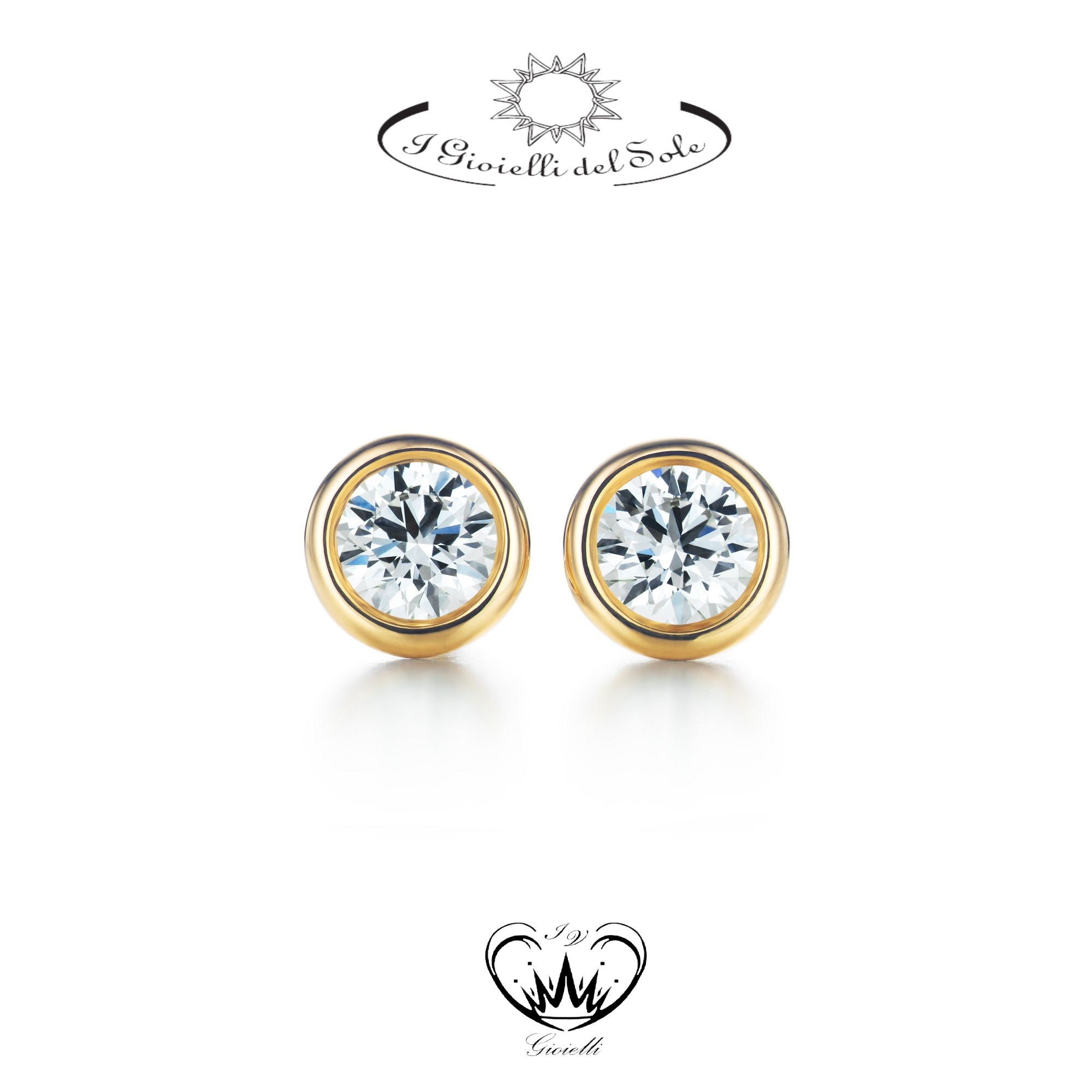 ORECCHINI PUNTO LUCE  I GIOIELLI DEL SOLE ref. ORLSG-014