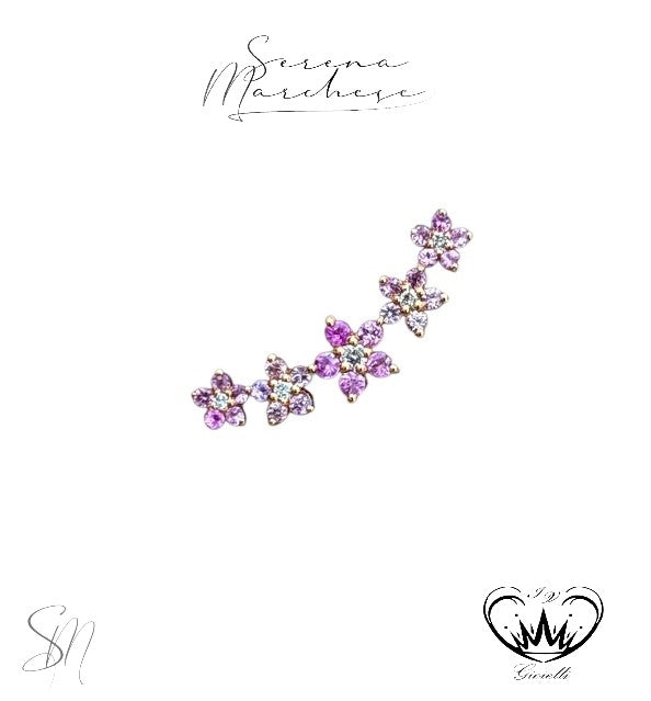 MONO ORECCHINO FIORI SERENA MARCHESE ref.OTT3281.MONOR