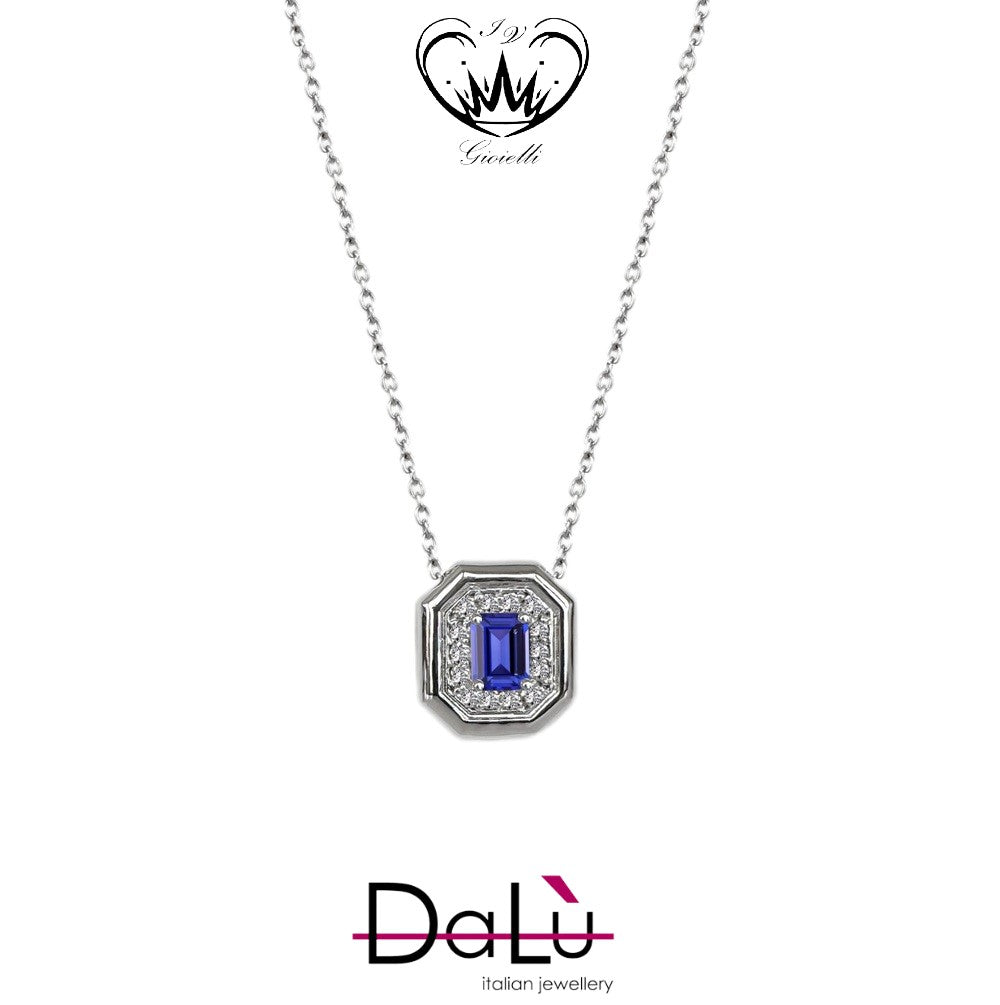 COLLANA CON DIAMANTI E ZAFFIRI BLU DALU  ref. OTT3565CI.ZAFQ9