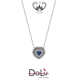 COLLANA CON DIAMANTI E ZAFFIRI BLU DALU  ref. OTT3567CI.ZAFQ9