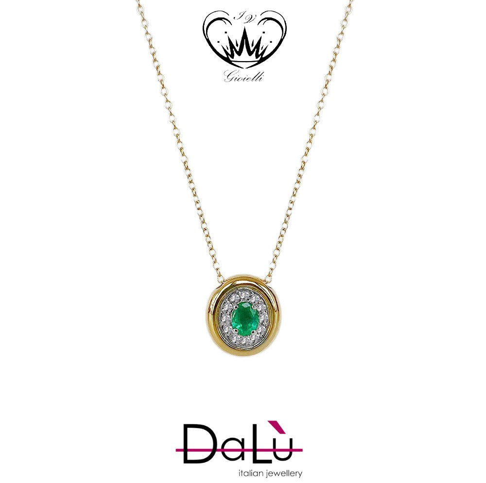COLLANA CON DIAMANTI E SMERALDI DALU ref. OTT3568CI.SMQ9