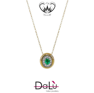 COLLANA CON DIAMANTI E SMERALDI DALU ref. OTT3568CI.SMQ9
