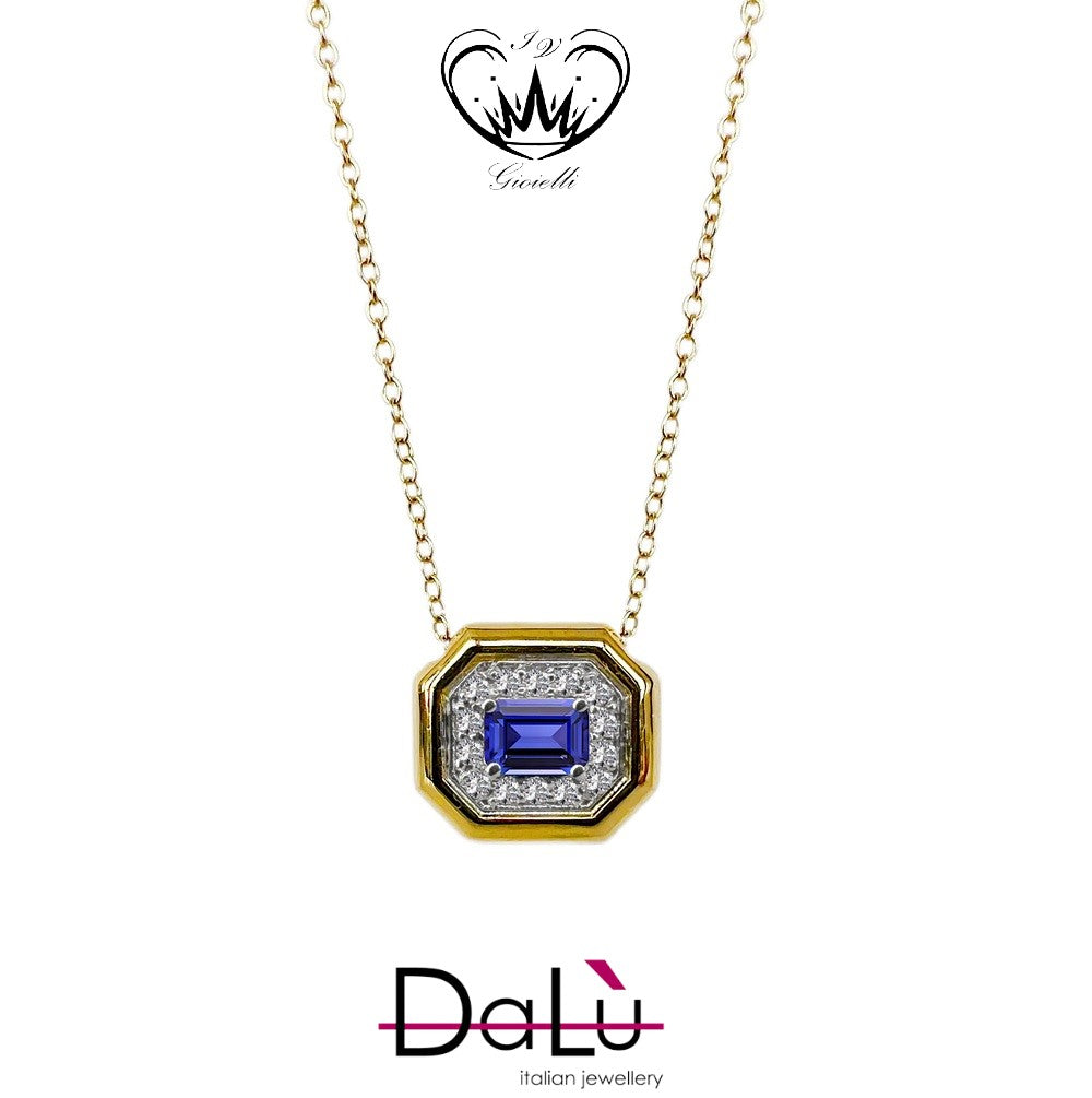 COLLANA CON DIAMANTI E ZAFFIRI BLU DALU  ref. OTT3569CI.ZAFQ9