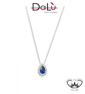 COLLANA DALU ZAFFIRO BLU ref.OTT863CIZAF5X4