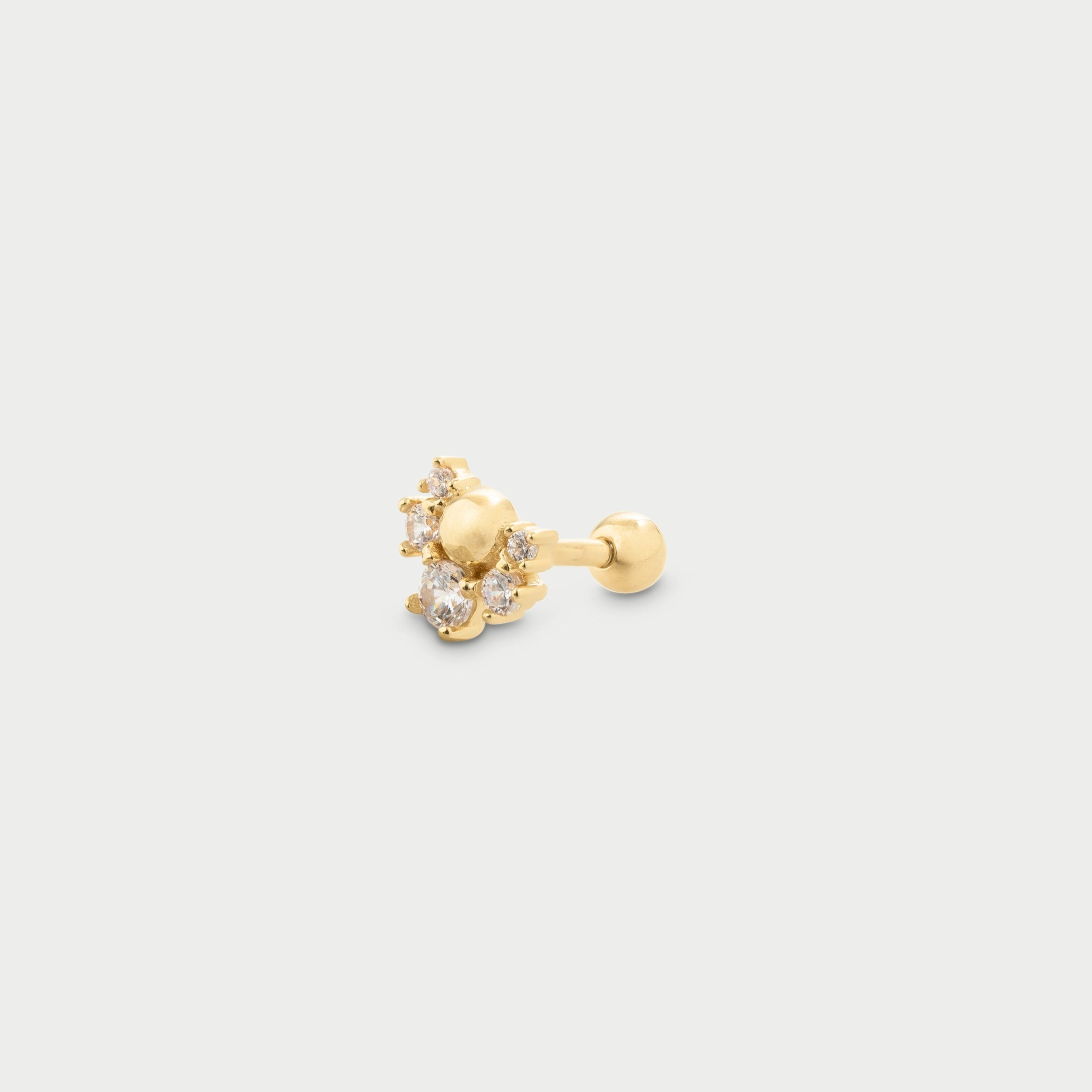 PIERCING HELIX ROYALE PAVÈ RUE DES MILLE ARG 925 ref.PRZ-028 M1 AU
