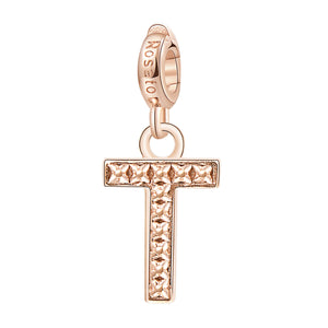 CHARM LETTERA T ROSATO ARGENTO 925 ref. RZ098