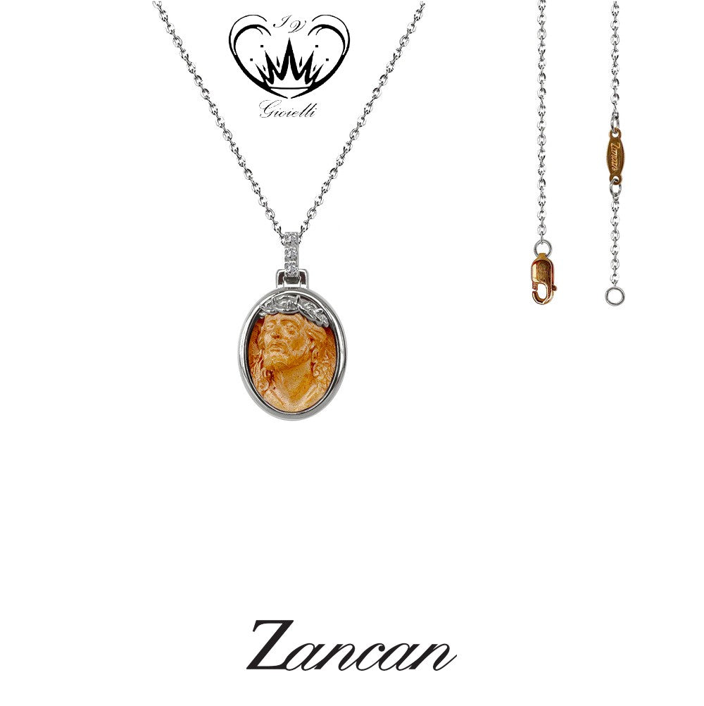 COLLANA ZANCAN CON ICONA SACRA ORO 18kt ref. UC025BR
