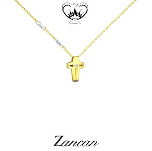 COLLANA CON CROCE ZANCAN ORO 18kt ref.UC136GB