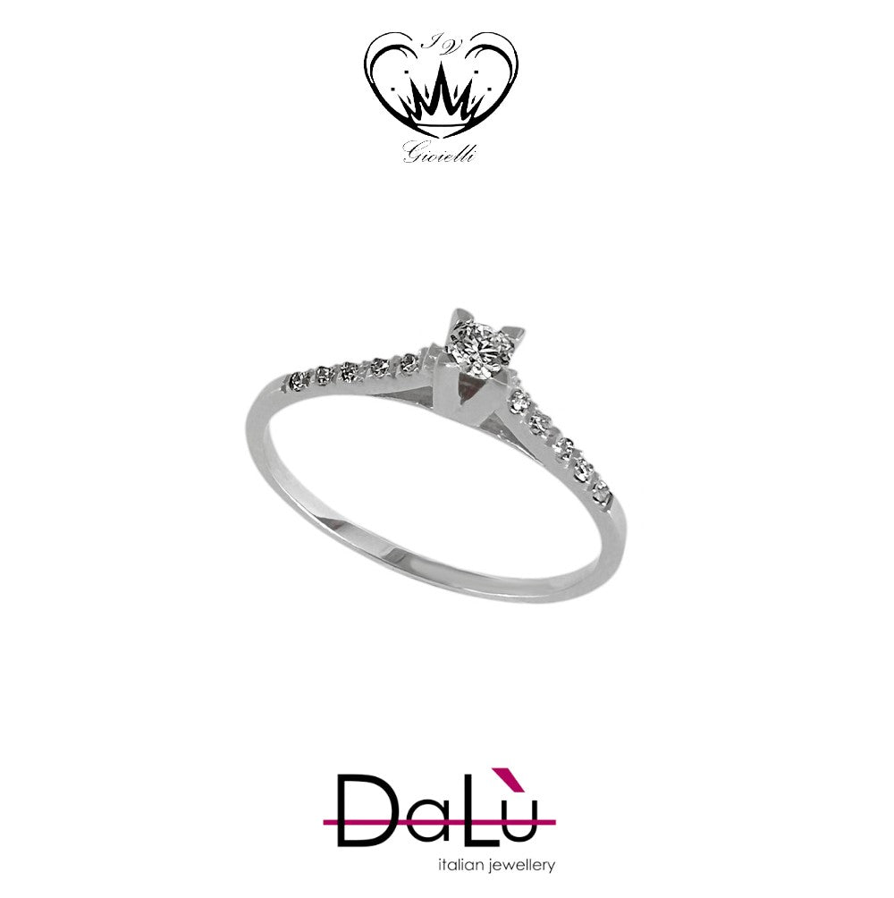 ANELLO SOLITARIO DALU ct. 0,18 ref. alx329anq5x