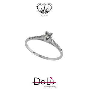 ANELLO SOLITARIO DALU ct. 0,18 ref. alx329anq5x