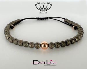 BRACCIALE  DALU CORDA E ONICE ref. br1827q5xor