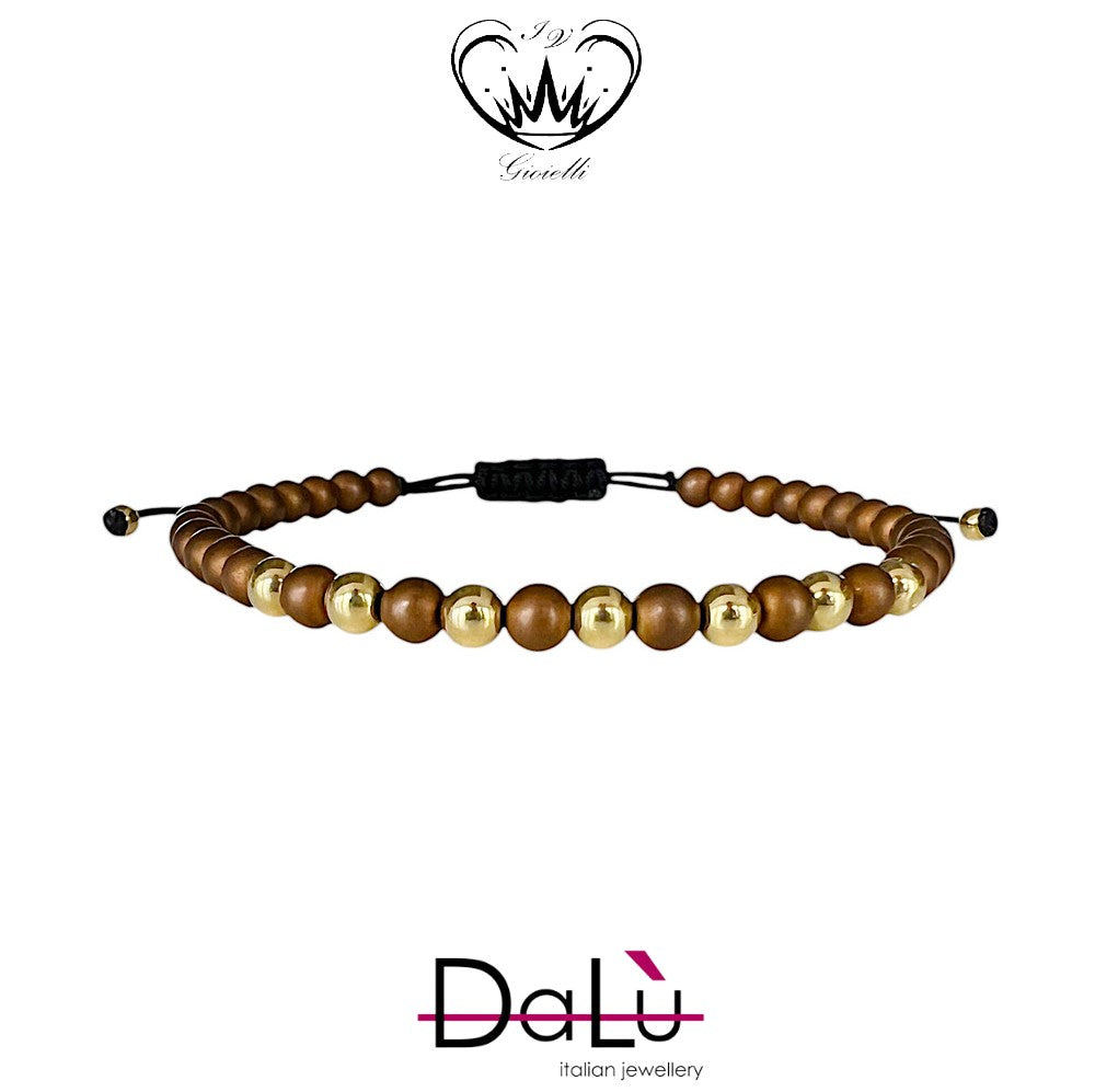 BRACCIALE DALU CORDA E CERAMICA ref. br679q5brzg