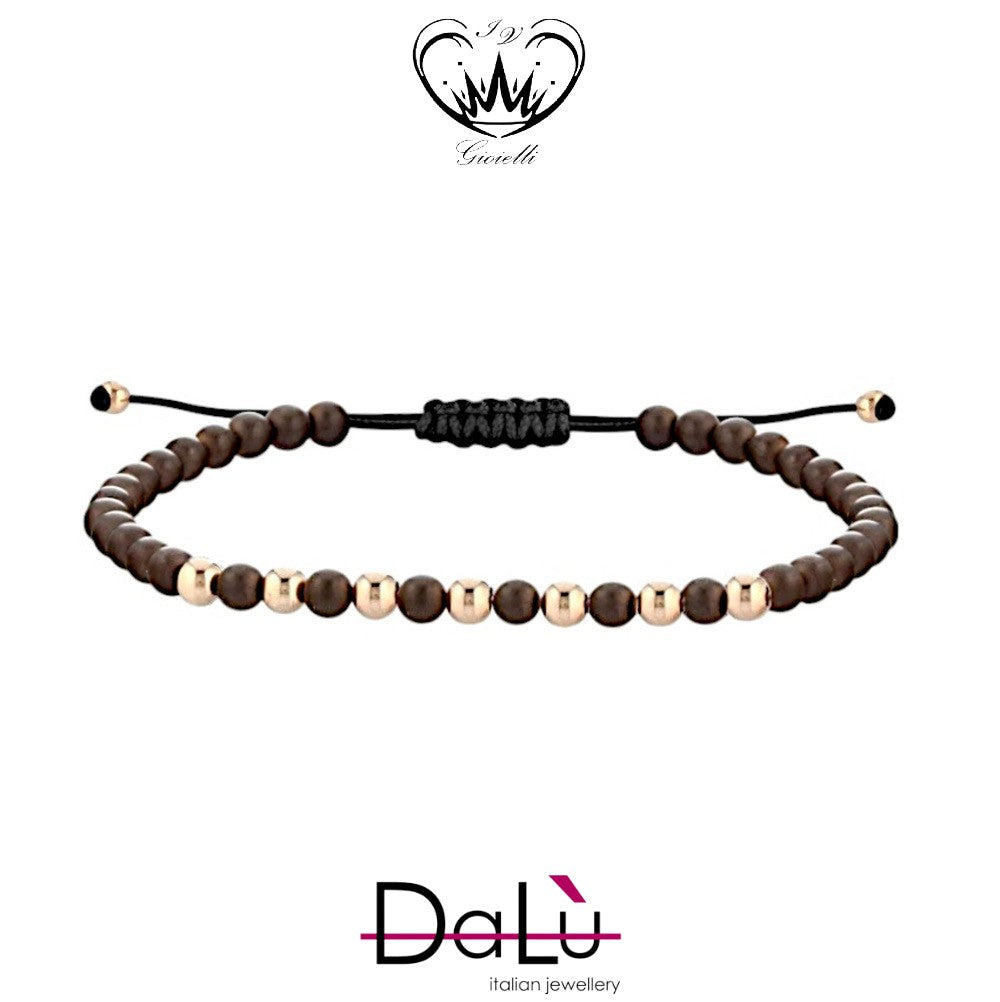 BRACCIALE DALU CORDA E CERAMICA ref. br679q5brzr