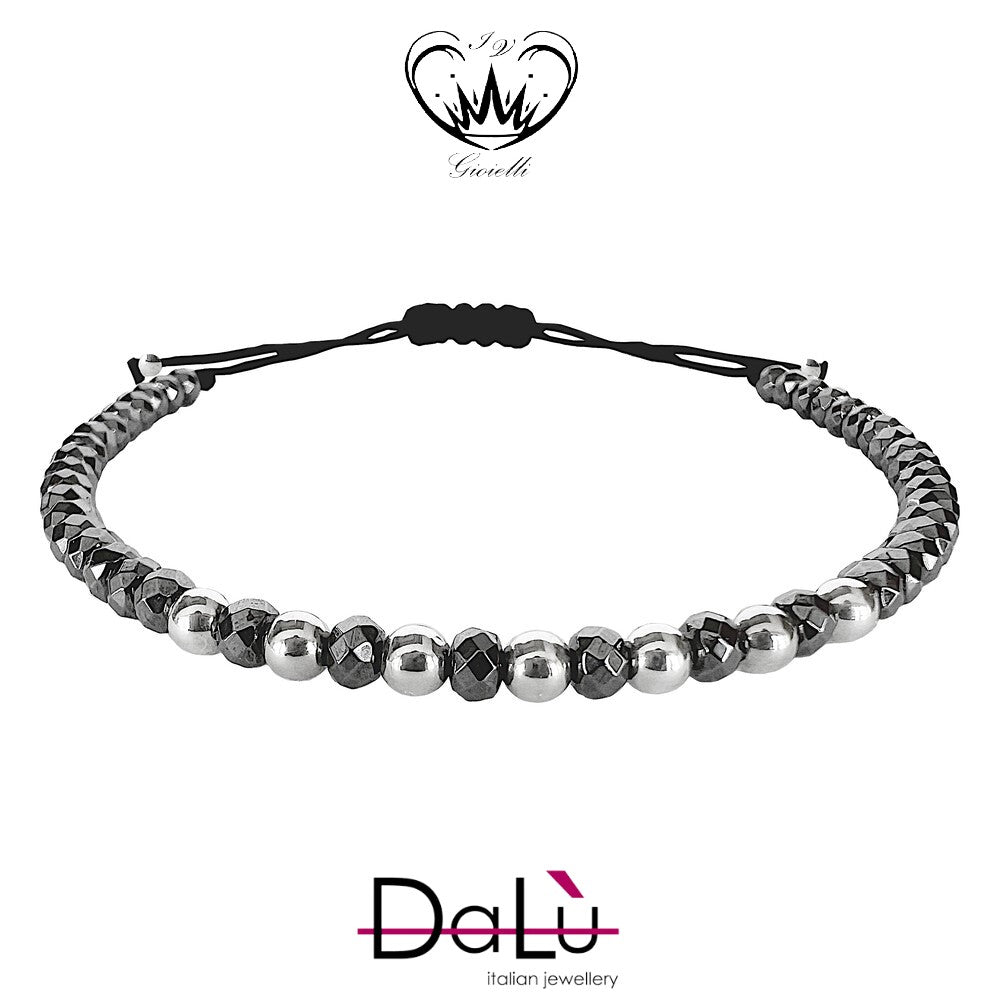 BRACCIALE DALU CORDA E EMATITE ref. br859q5xsc