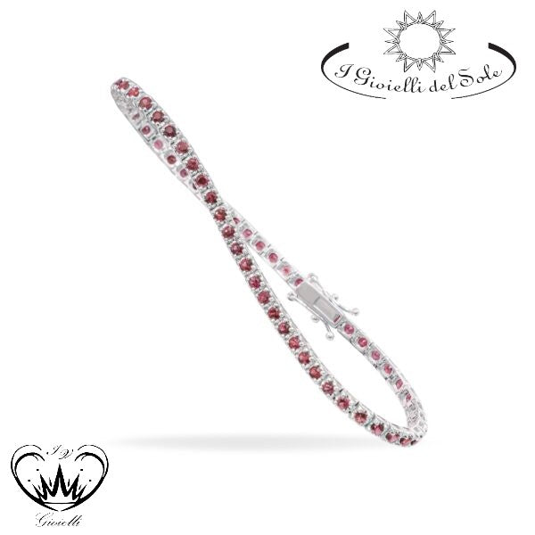 BRACCIALE TENNIS I GIOIELLI DEL SOLE RUBINI ref. BT2R-209-20