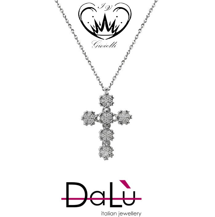 COLLANA CON CROCE DALU’ ct. 0,40 ref. cr1775q7x