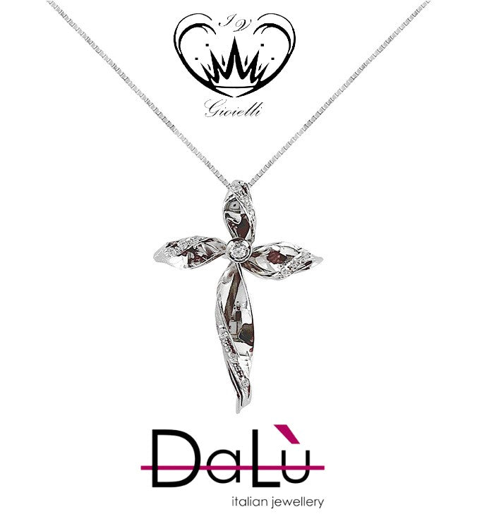 COLLANA CON CROCE DALU’ ct. 0,08 ref. em3104cr.q6x