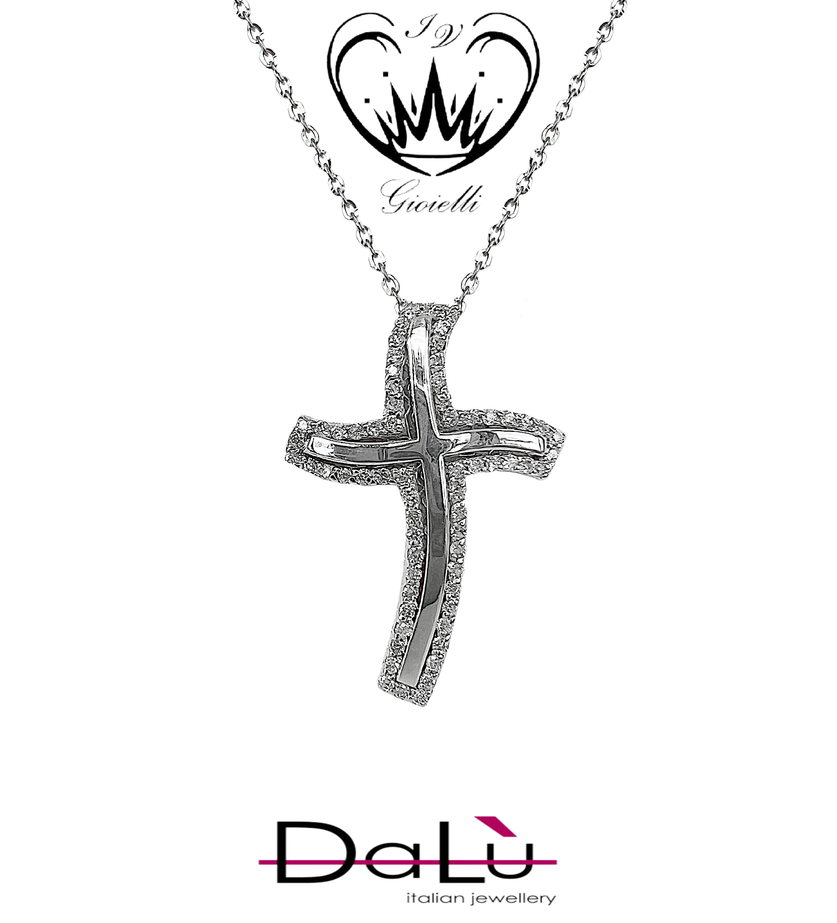 COLLANA CON CROCE DALU’ ct. 0,53 ref. mts2613crq7x+