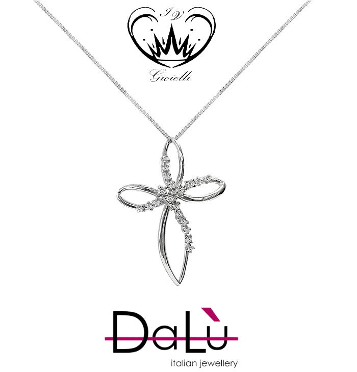 COLLANA CON CROCE DALU’ ct. 0,25 ref. pk1048bq7