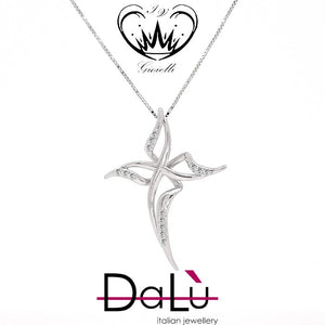 COLLANA CON CROCE DALU ct. 0,08 ref. pk2915crq5x