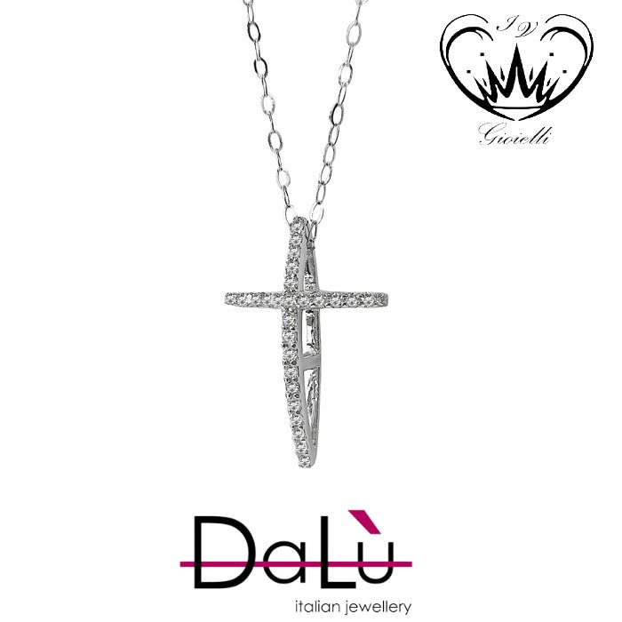 COLLANA CON CROCE DALU’ ct. 0,22 ref. pk3225crq8x