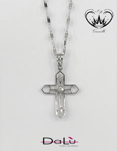 COLLANA CON CROCE DALU ct. 0,07 ref. 05231010