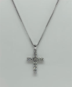 COLLANA CROCE GIOIELLI IV  CT 0,58