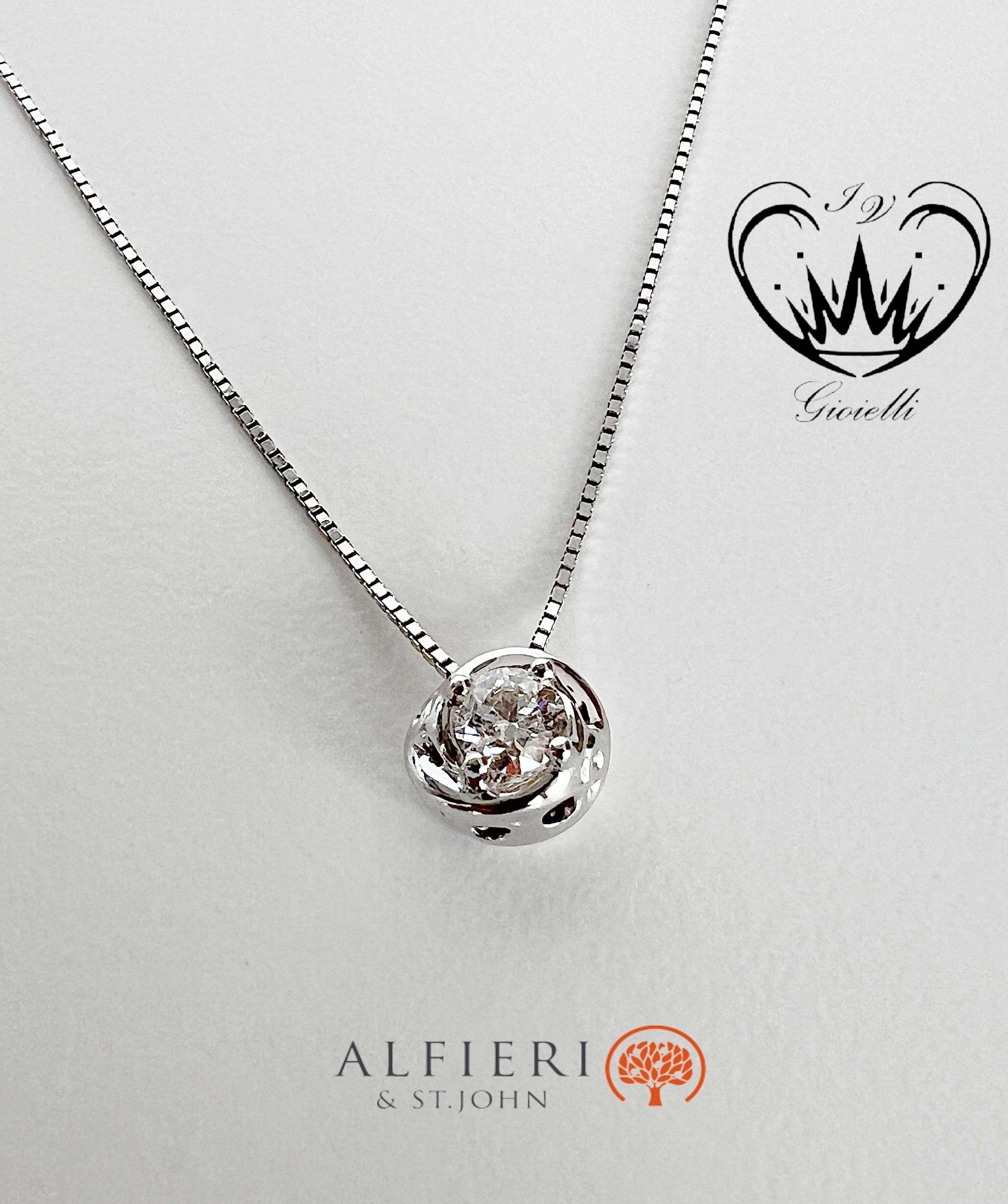 COLLANA PUNTO LUCE ALFIERI & ST.JOHN CT 0,29  ref.06291010