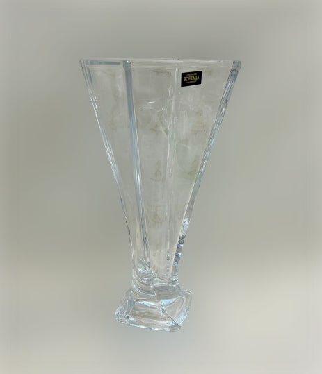 VASO CRYSTALITE BOHEMIA SERIE QUADRO h CM 28  ref.10401010