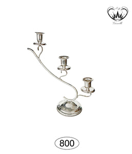 CANDELABRO 3 FIAMME IN ARGENTO 800 STILIZZATO ref.24012022