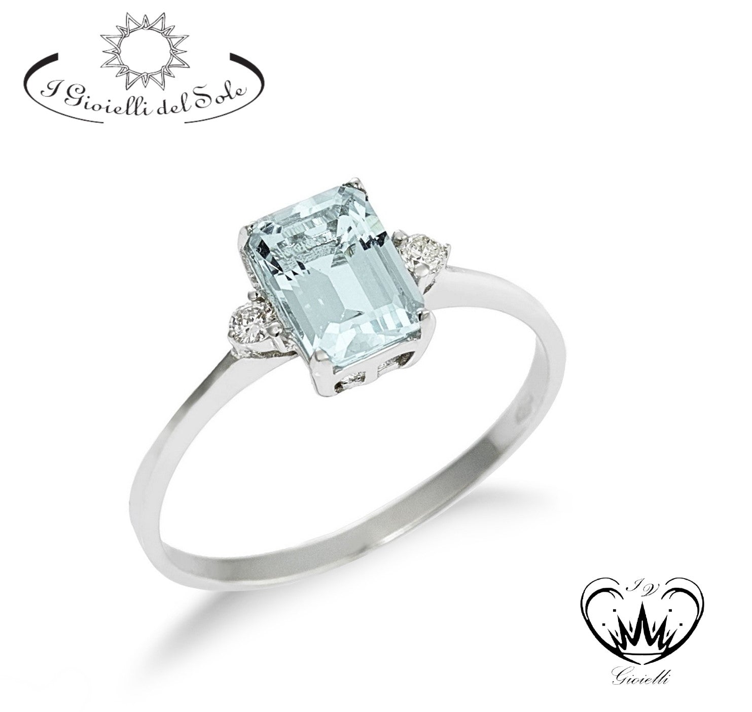 ANELLO I GIOELLI DEL SOLE ACQUAMARINA