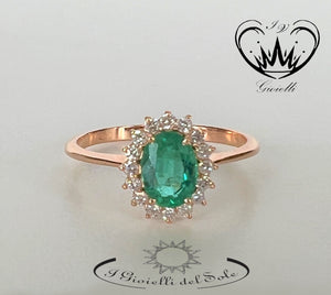 ANELLO I GIOIELLI DEL SOLE SMERALDO ref. ANG006SR