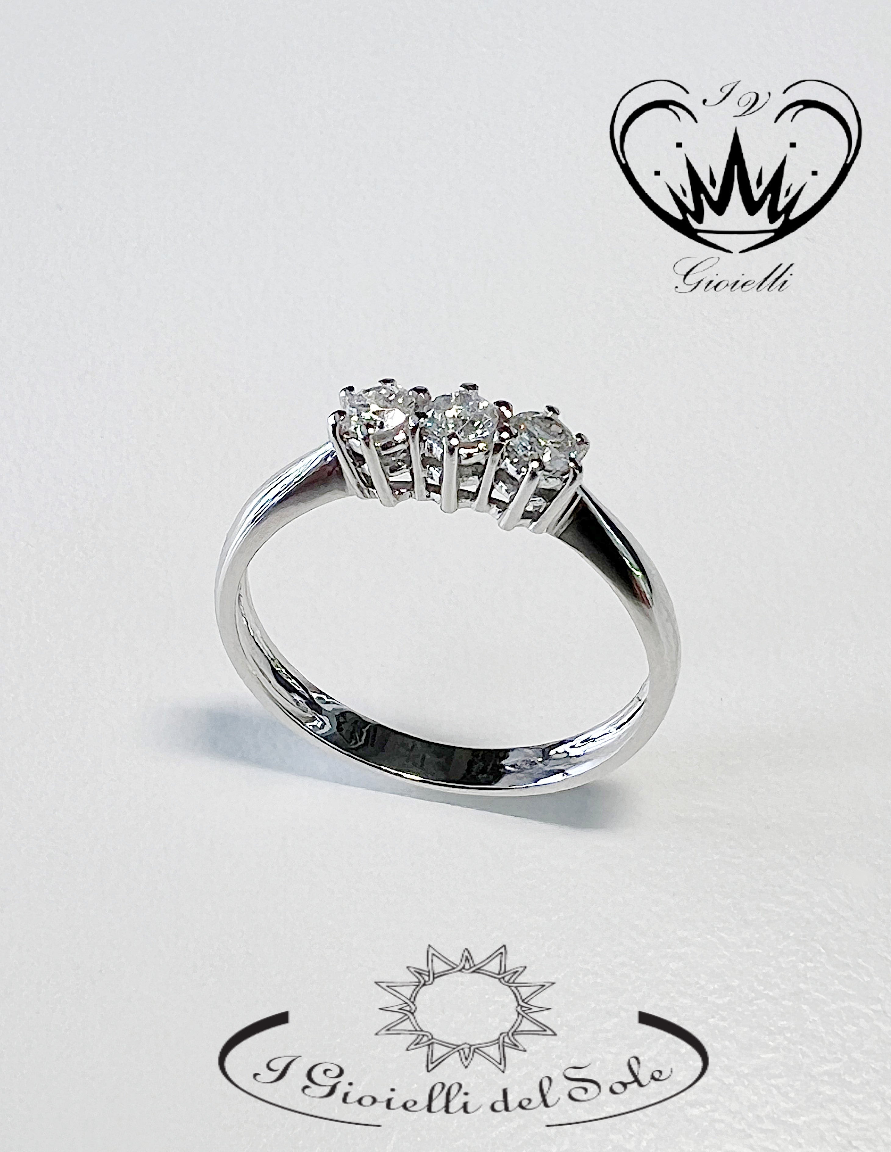 ANELLO TRILOGY I GIOIELLI DEL SOLE ct. 0,25 ref. ANT1-025