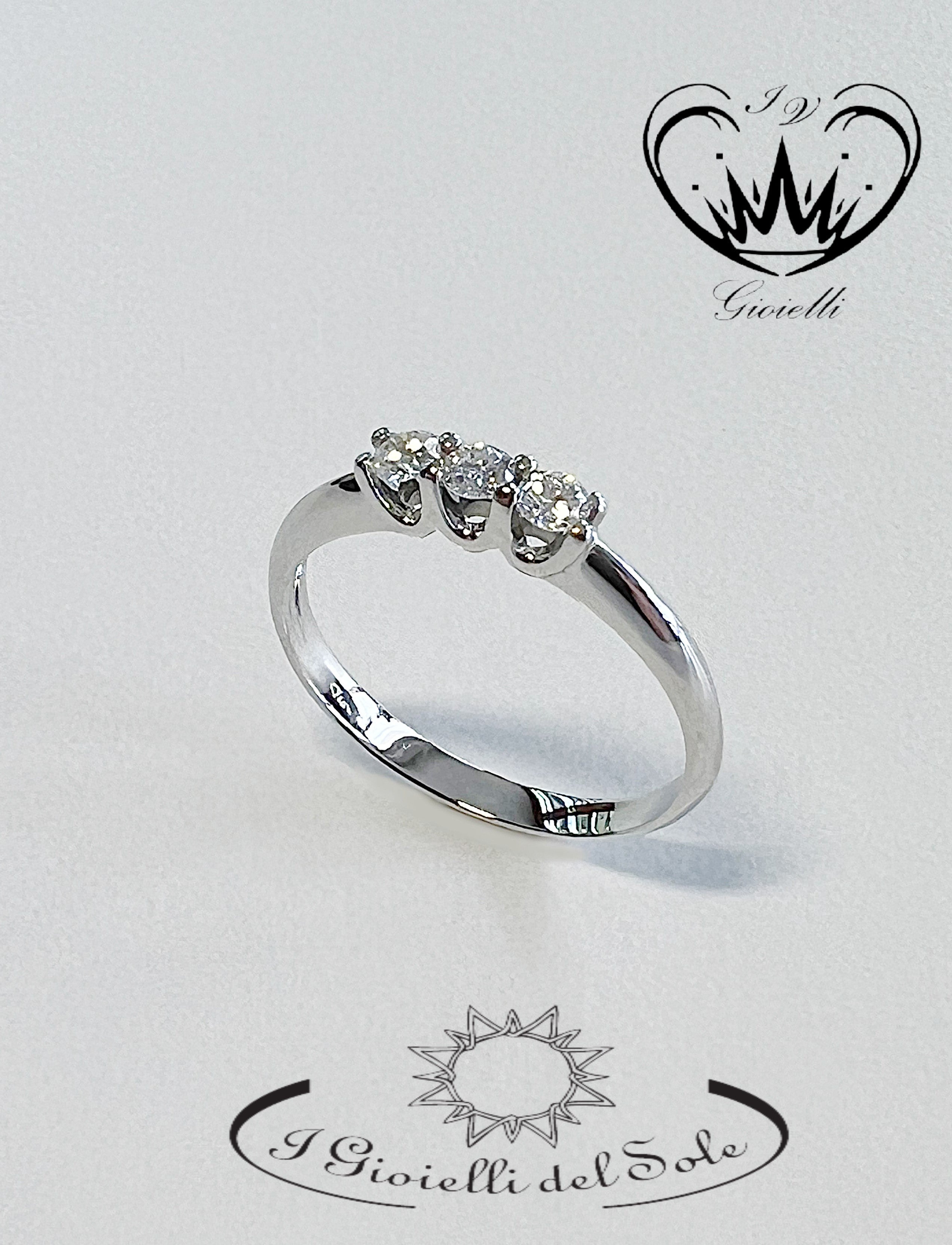 ANELLO TRILOGY I GIOIELLI DEL SOLE ct. 0,21 ref. ANT15-021