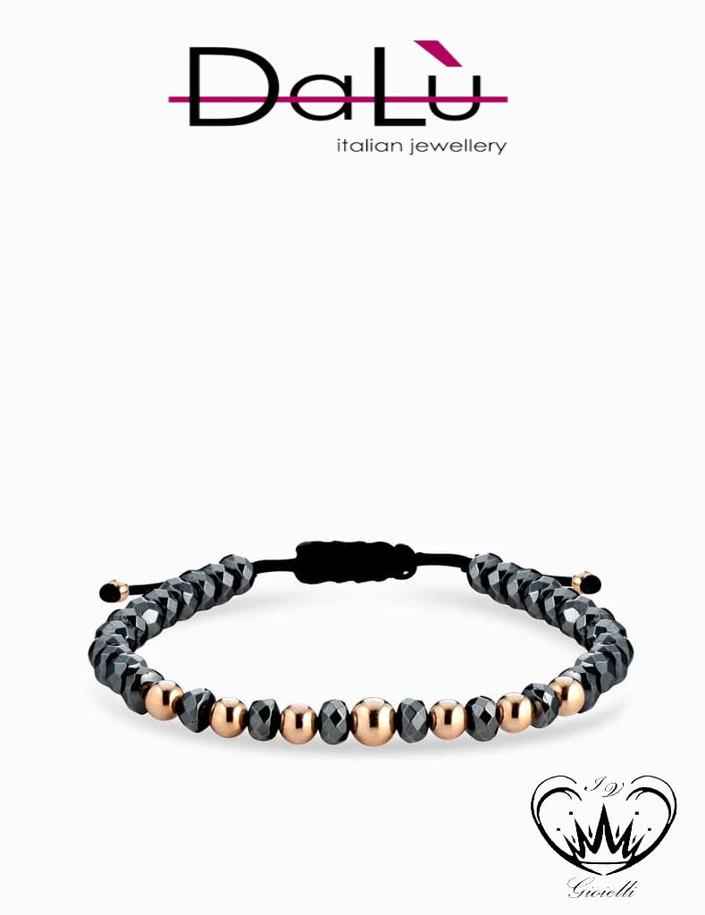 BRACCIALE CORDA EMATITE DALU  ref.BR859EM8OR