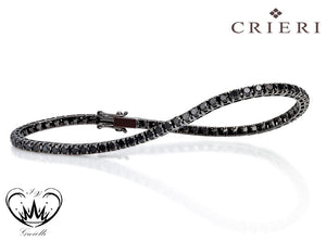 BRACCIALE CRIERI TENNIS ORO NERO ref.BTECOK310BLN190