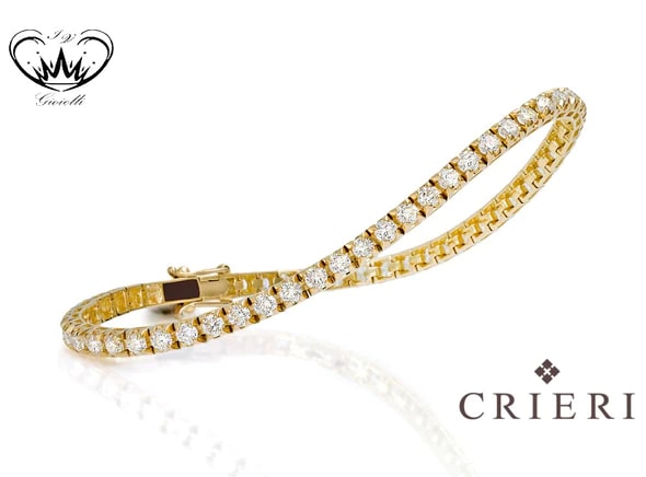 BRACCIALE CRIERI TENNIS ORO GIALLO ref.BTEICK140WG2190