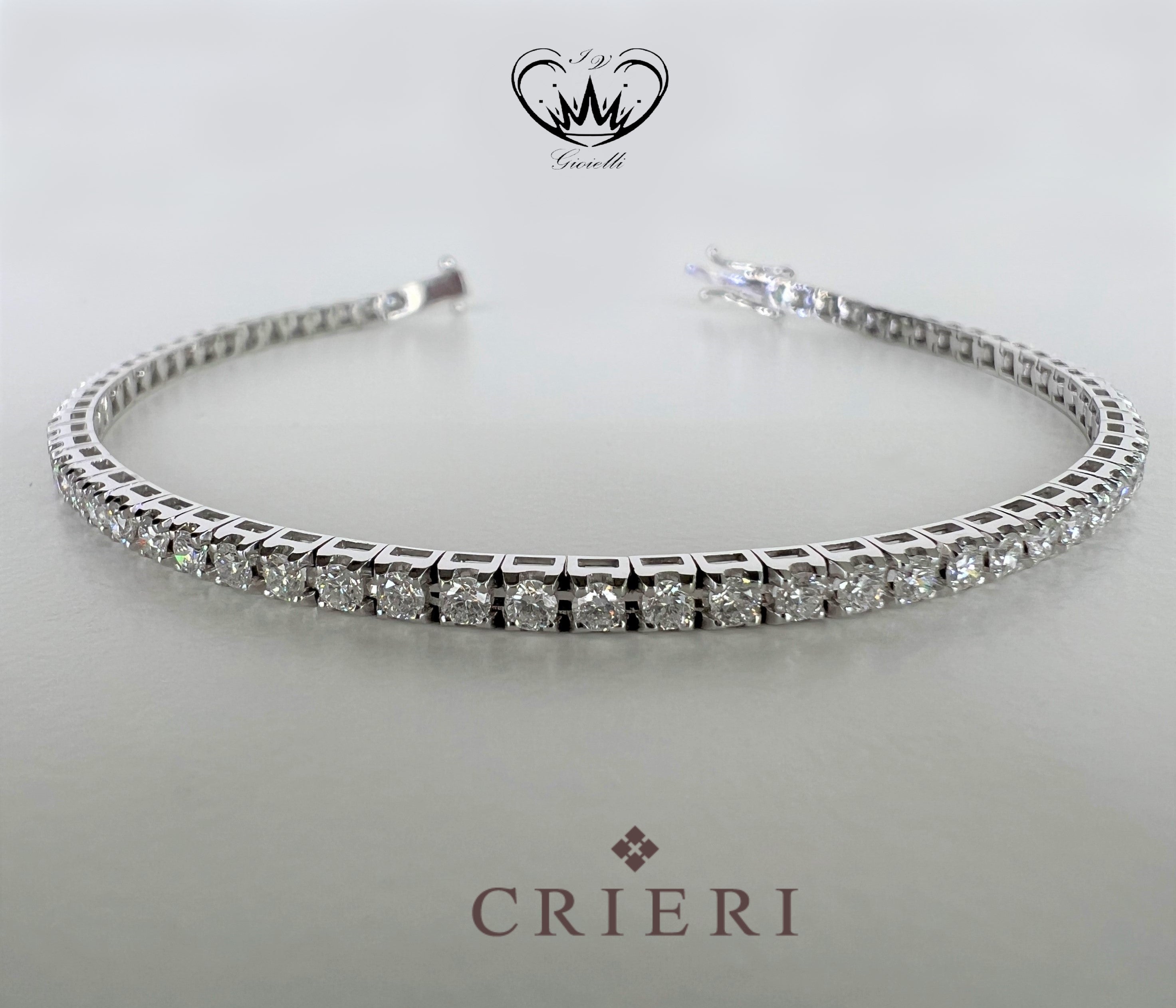 BRACCIALE TENNIS ORO BIANCO ref.BTEICK400WG1190