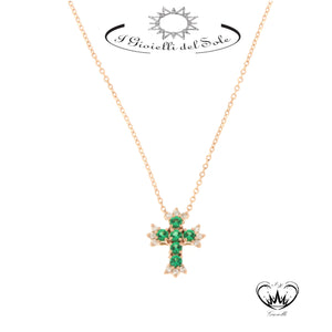 COLLANA CROCE I GIOIELLI DEL SOLE ref. CLC70RS-010